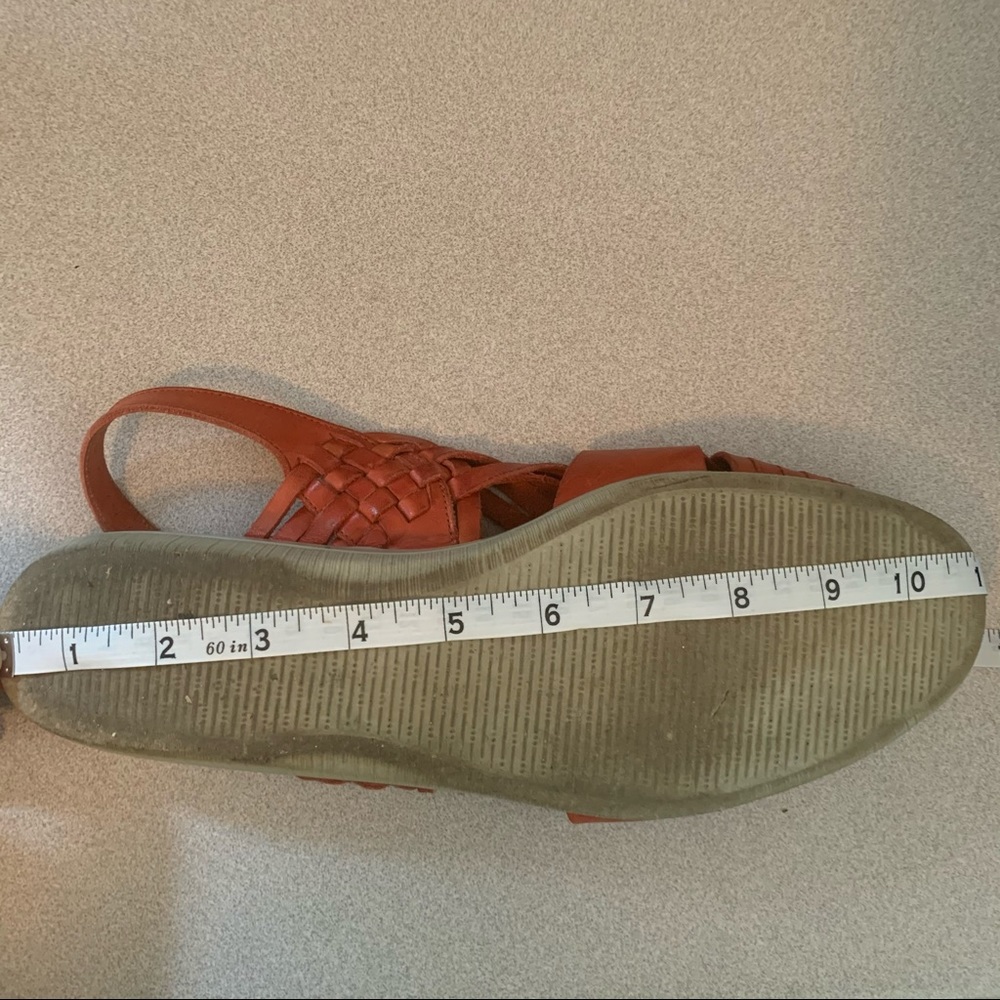 Softspots | Red Leather Huarache Sandals | 11 - Picture 7 of 7